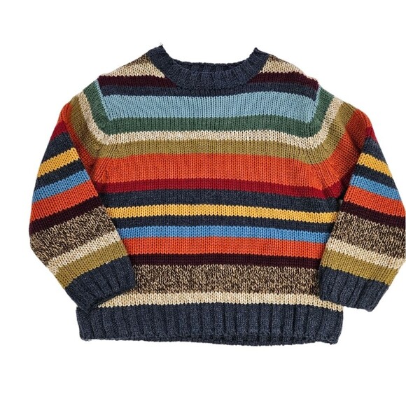 Children's Place Boys Wool Blend Stripe Sweater, XS 4, Excellent Used Condition - Picture 1 of 7